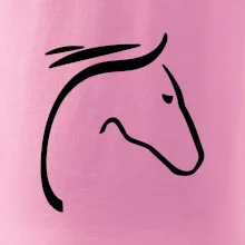 Kôň - hlava silueta