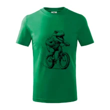 Naštvaný Dinosaurus na bicykli