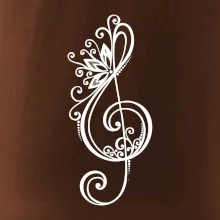 Husľový kľúč kvety