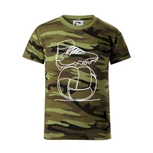 Futbalová lopta kopačka jedným ťahom Futbalová lopta kopačka jedným ťahom