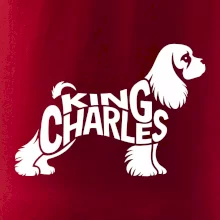 Kavalier king Charles španiel nápis v tele