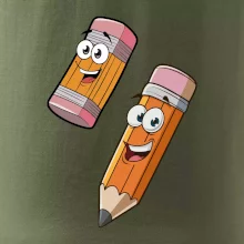 Parové tričko - Ceruzka a guma