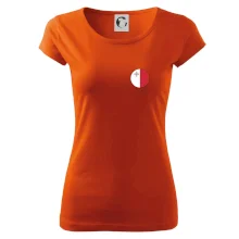 Vlajka Malta guľatá na prsník