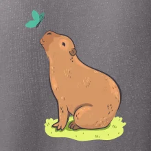 Kapybara a motýlik
