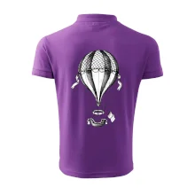 Teplovzdušný balón kreslený