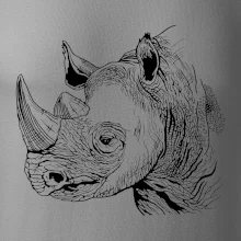 Nosorožec čiernobiely (Pecka design)