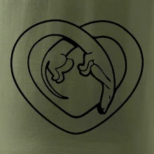 Jazvečík srdca - obrys