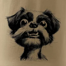 Čiernobiela karikatúra Ši-tzu