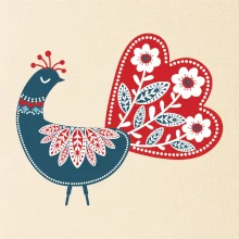 Folklór - páv modrý