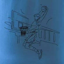 Basketbalista jedným ťahom - výskok