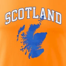 Scotland nápis s mapou Scotland nápis s mapou