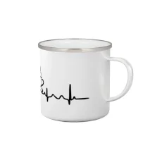 EKG hrnček kávy