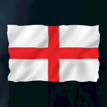 Anglická vlajka vejúca