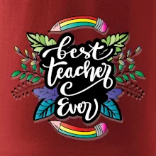 Farebné ceruzky best teacher ever