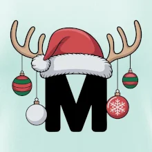 Vianočné rodinné tričká - písmeno a čiapka