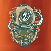 Starý potápačský skafander