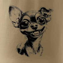 Čiernobiela karikatúra čivava Čiernobiela karikatúra čivava