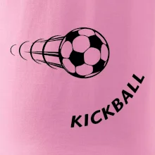 Kickball nápis šikmo
