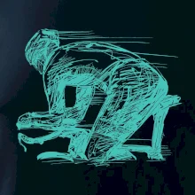 Cestná cyklista zadok