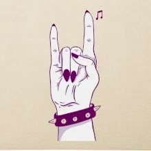 Rocková ruka dámska