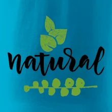 Natural - nápis v listoch