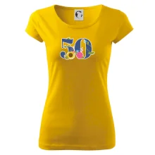 Kvetinové číslo kreslené - 50