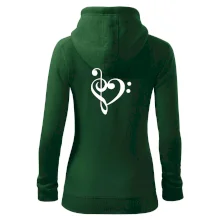 Husľový kľúč srdce