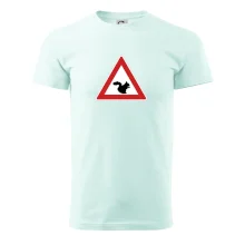 Dopravná značka - Pozor veverička Dopravná značka - Pozor veverička