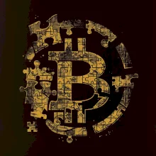 Logo bitcoin puzzle Logo bitcoin puzzle