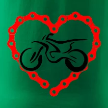 Moto srdce reťaz - enduro Moto srdce reťaz - enduro