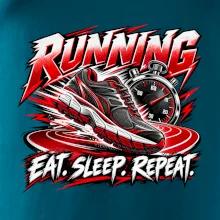 Bežecká topánka so stopkami eat sleep repeat