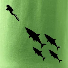 Potápač žraloky Potápač žraloky