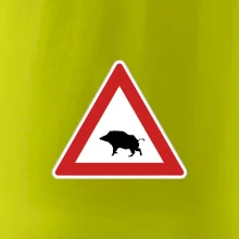 Dopravná značka - Pozor diviak Dopravná značka - Pozor diviak
