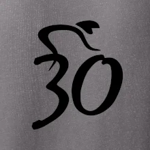 Cyklista oslavuje tridsiatku (30)