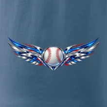 Baseballový míček s kovovými křídly
