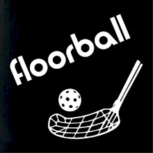 Floorball nápis šikmo