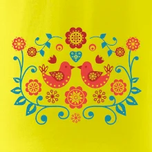 folklór - dva červené vtáčiky