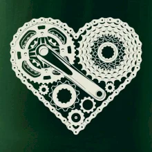 Srdce plné cyklo dielov