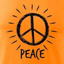 Peace symbol čiernobiely