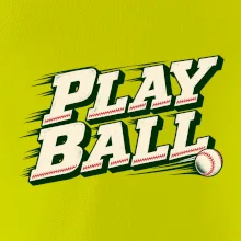 Play ball retro sportovní nápis