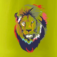 Hlava leva kreslená jednoduchá