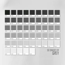 50 farebných odtieňov šedej