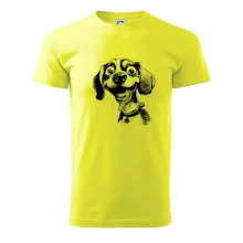 Čiernobiela karikatúra bígl