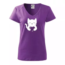 Mačka drží srdce Mačka drží srdce