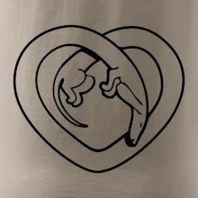 Jazvečík srdca - obrys Jazvečík srdca - obrys