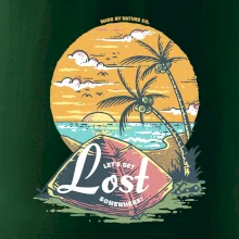 Beach camping get lost somewhere