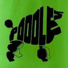 Pudel - nápis v tele