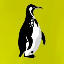 Tučniak čiernobiely z boku