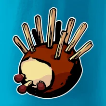 Gaštanový ježko - prsník