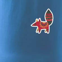 Folklór na prsníku líška